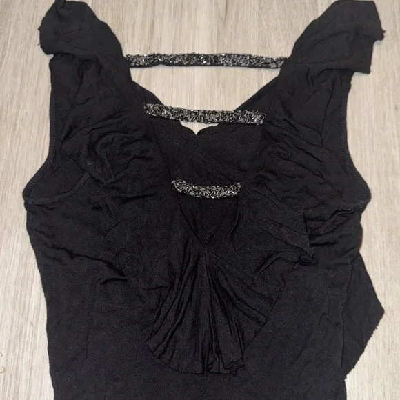 Beaded Ruffle Top - Picture 3 of 7